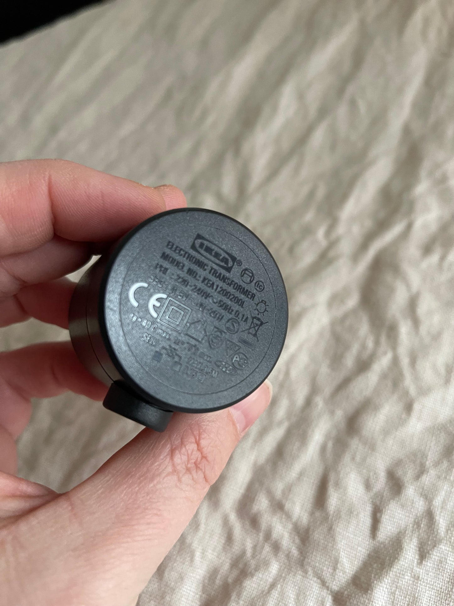 Zwart - KUA1200200L transformator | Vintage Ikea adapter