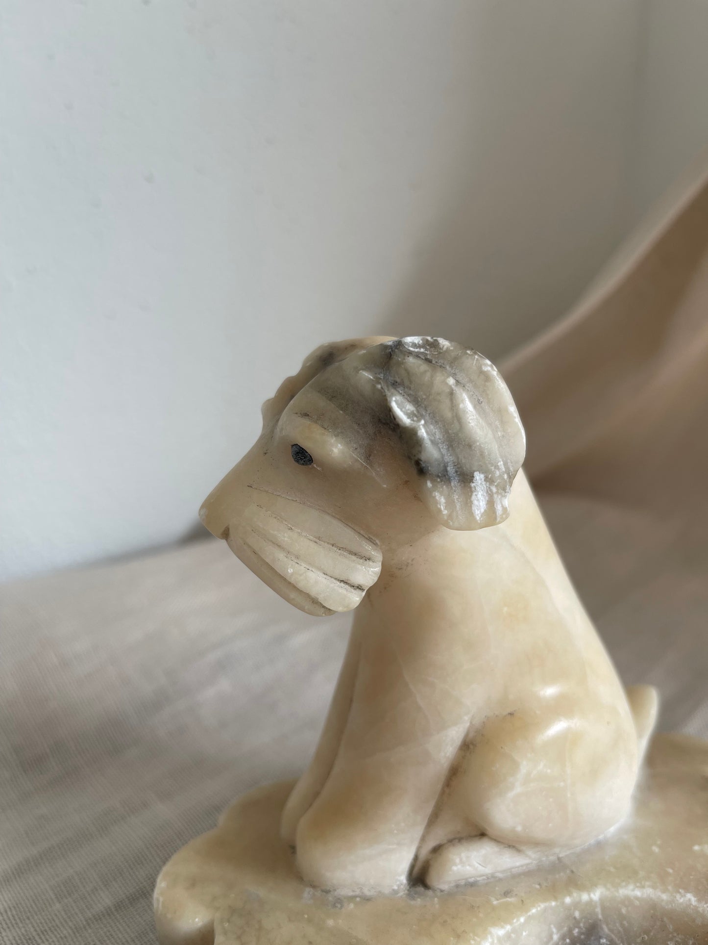 Vintage Dog Ashtray | Vintage marble ashtray | Dog ashtray | Decorative vintage ashtray | Stone ashtray vintage | Alabaster dog ashtray