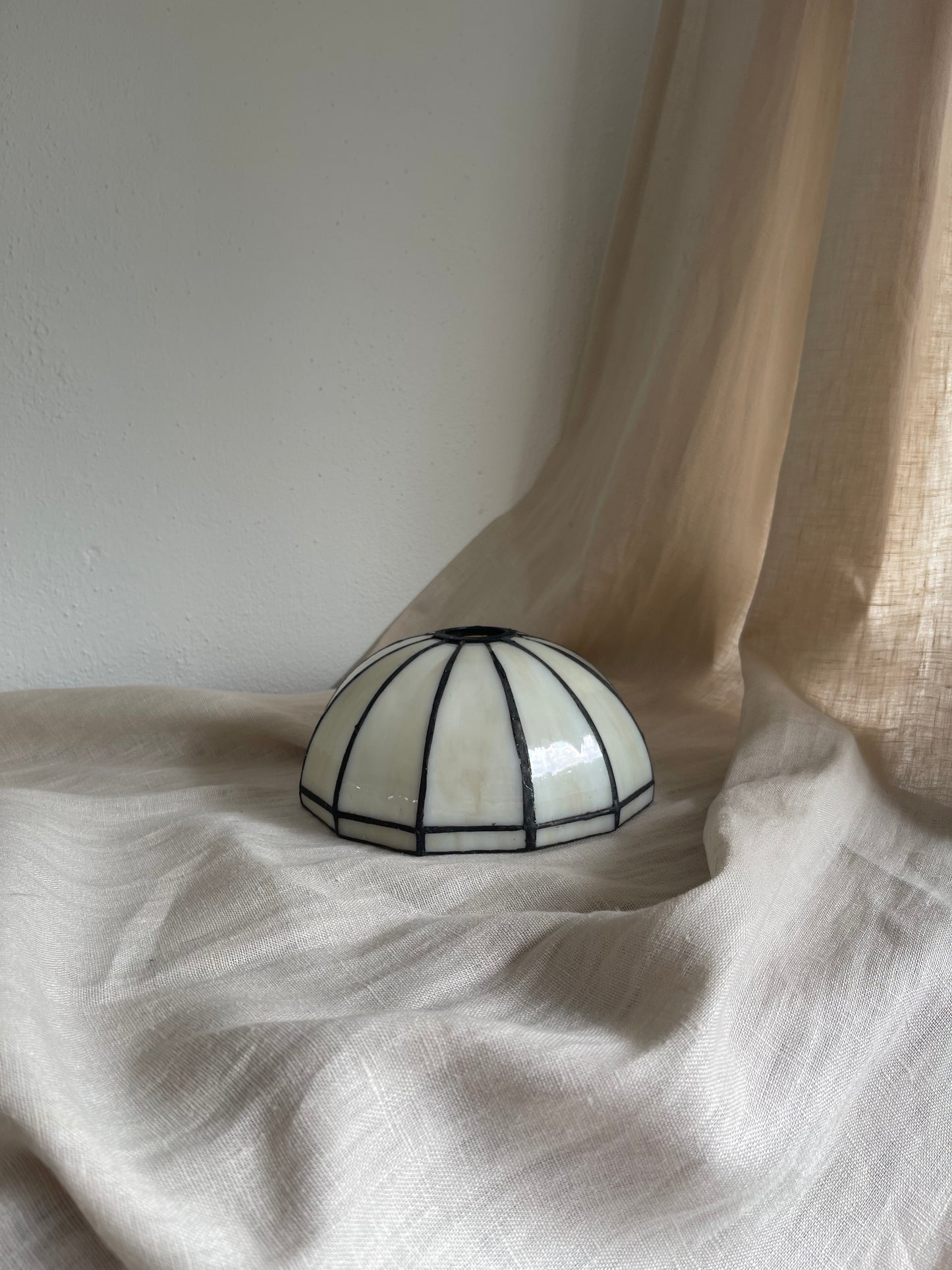 Stained glass lampshade | Tiffany glass lampshades | Pair of vintage small lampshades