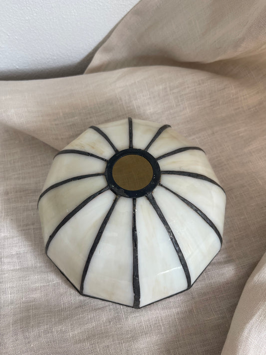 Stained glass lampshade | Tiffany glass lampshades | Pair of vintage small lampshades