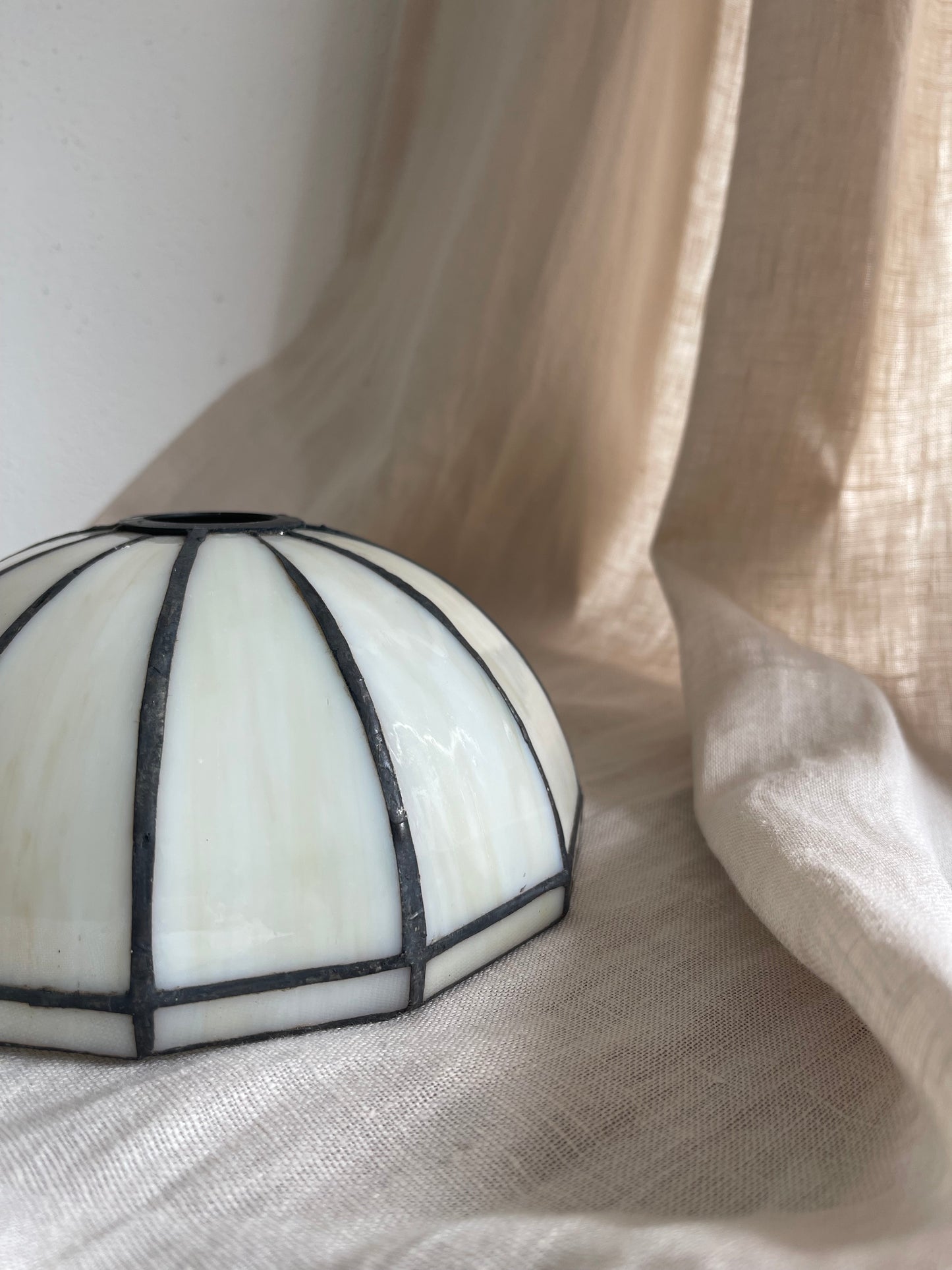 Stained glass lampshade | Tiffany glass lampshades | Pair of vintage small lampshades