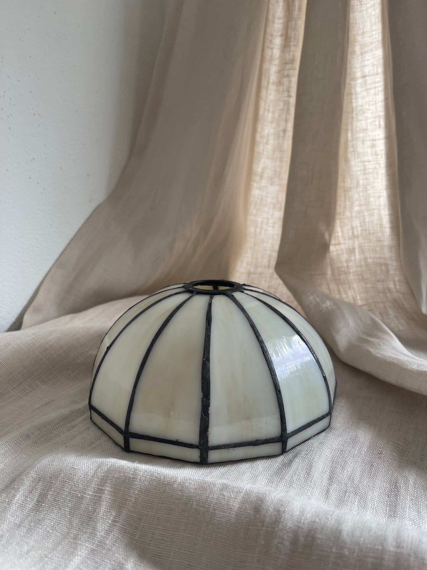 Stained glass lampshade | Tiffany glass lampshades | Pair of vintage small lampshades