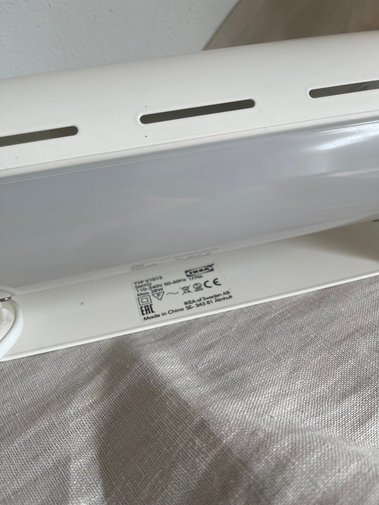 Vintage Ikea wandlamp | V413 Vintage Ikea lamp | Wandlamp Ikea wit Viavia Vintage