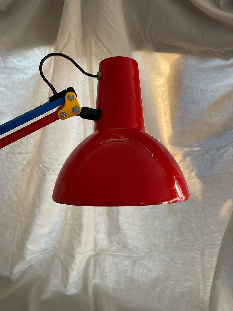 HCF Denmark scharnierlamp | vintage Memphis lamp | architecten lamp | Vee Angle Poise bureaulamp