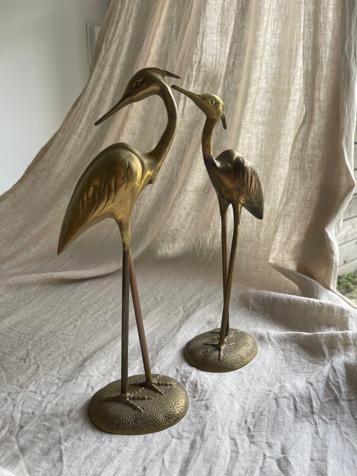Brass cranes