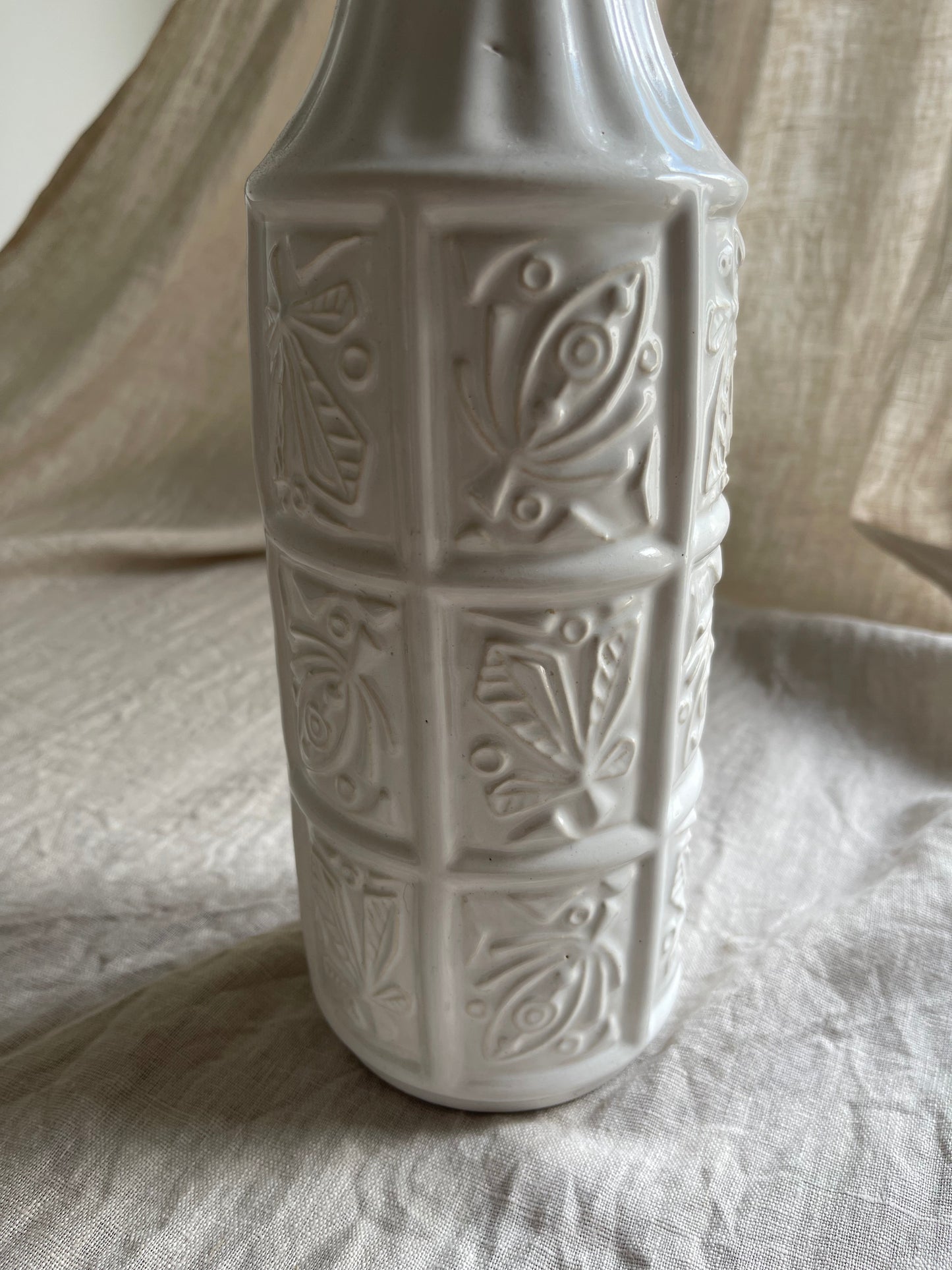 West Germany white vase