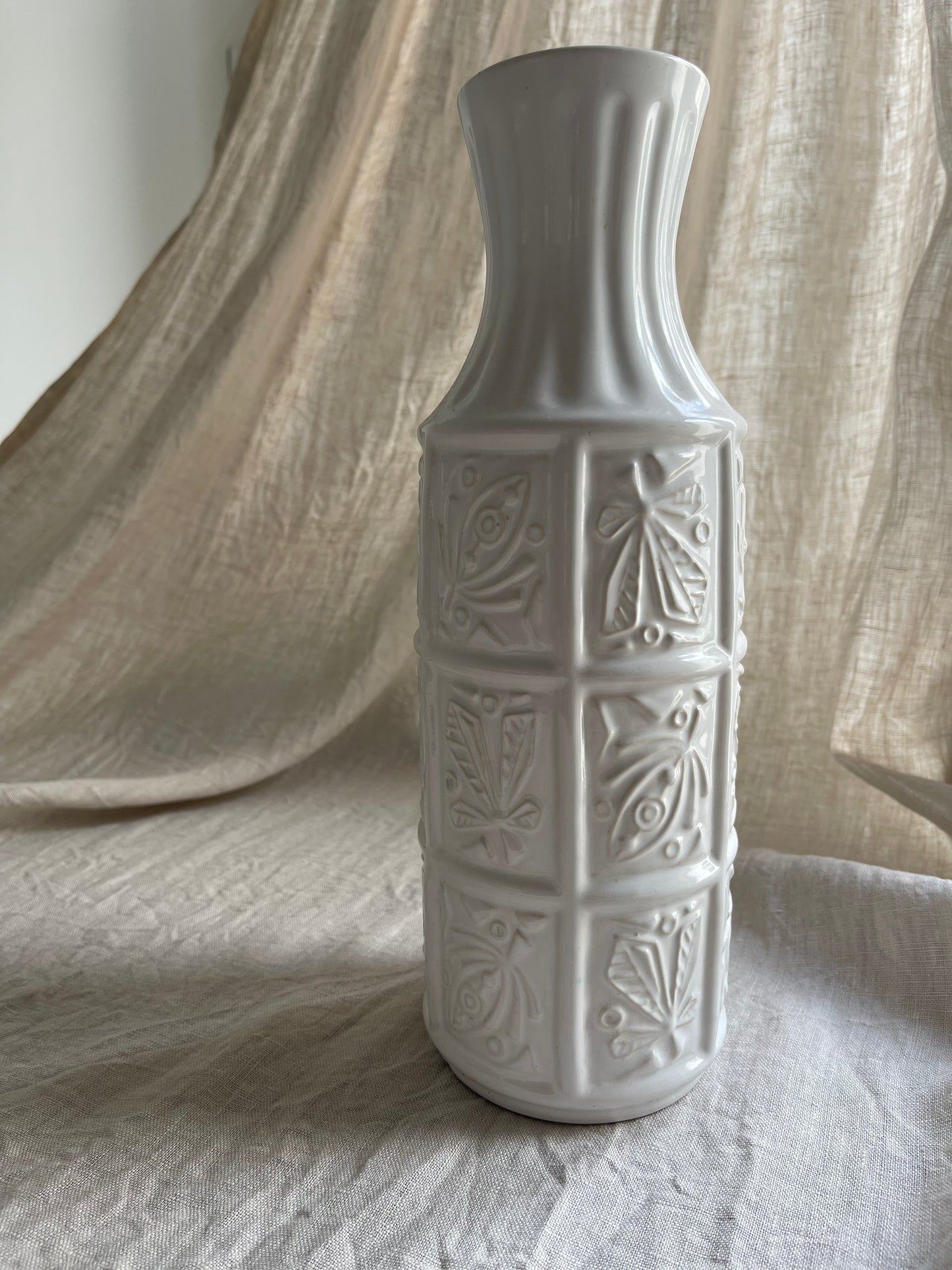 West Germany white vase