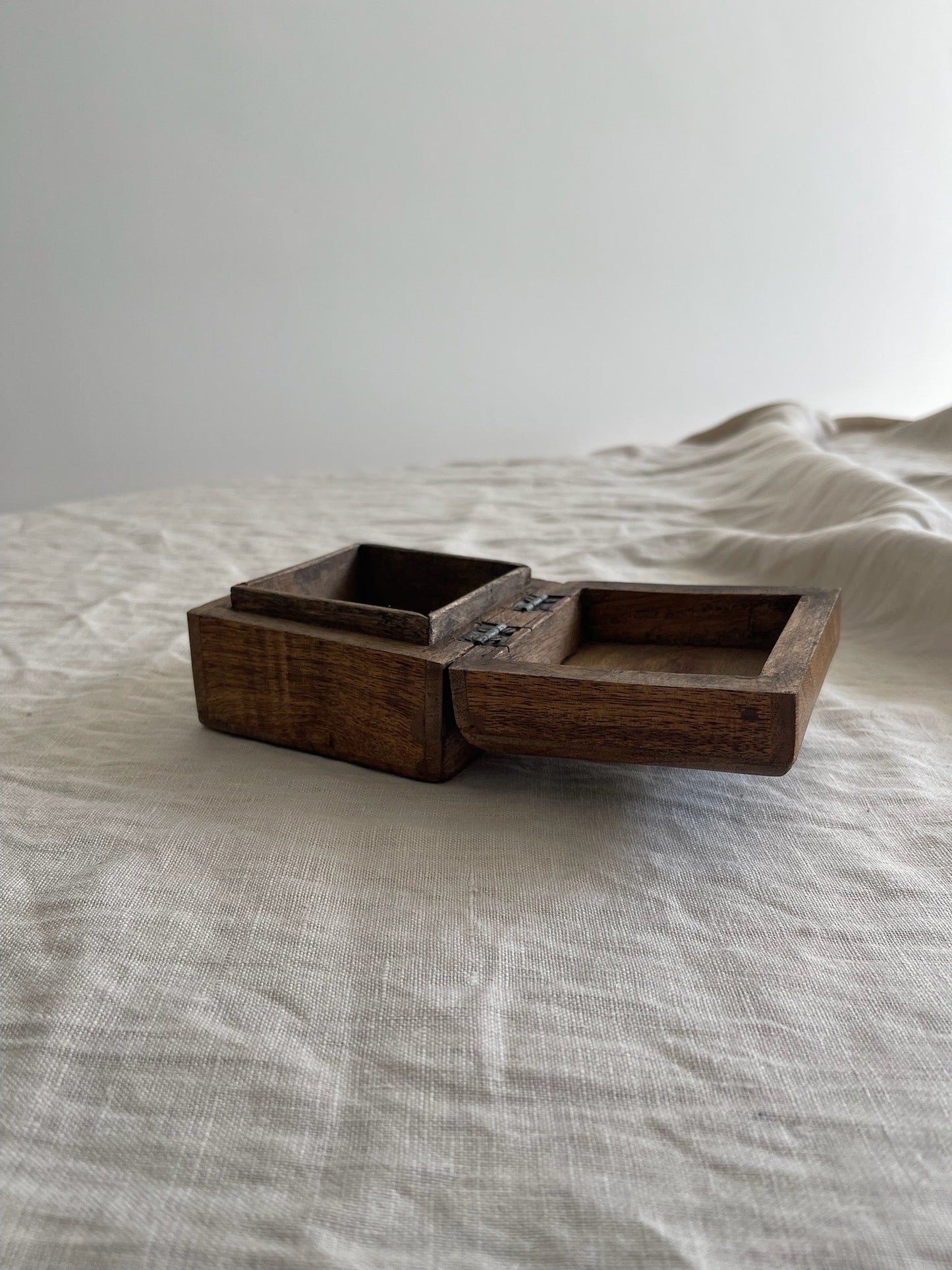 Houten sieraden doos viaviavintage