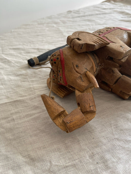 Indiaanse Olifant marionet viaviavintage
