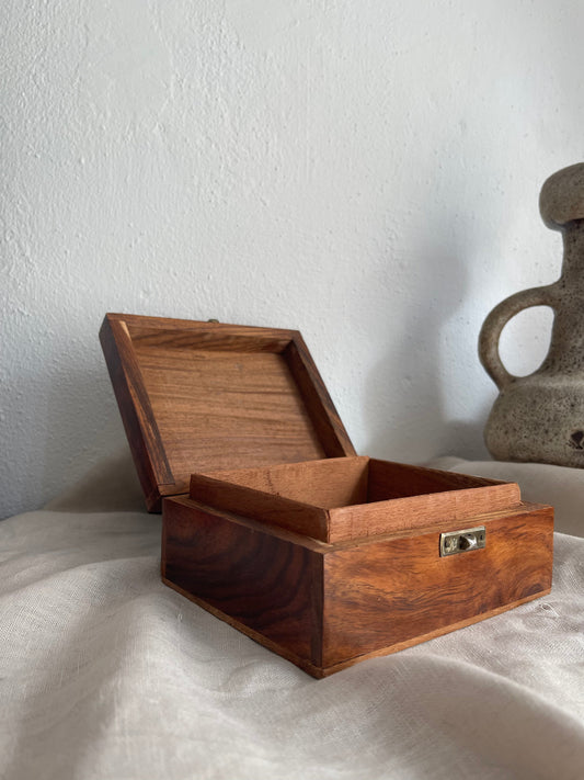 Houten sieradendoosje viaviavintage