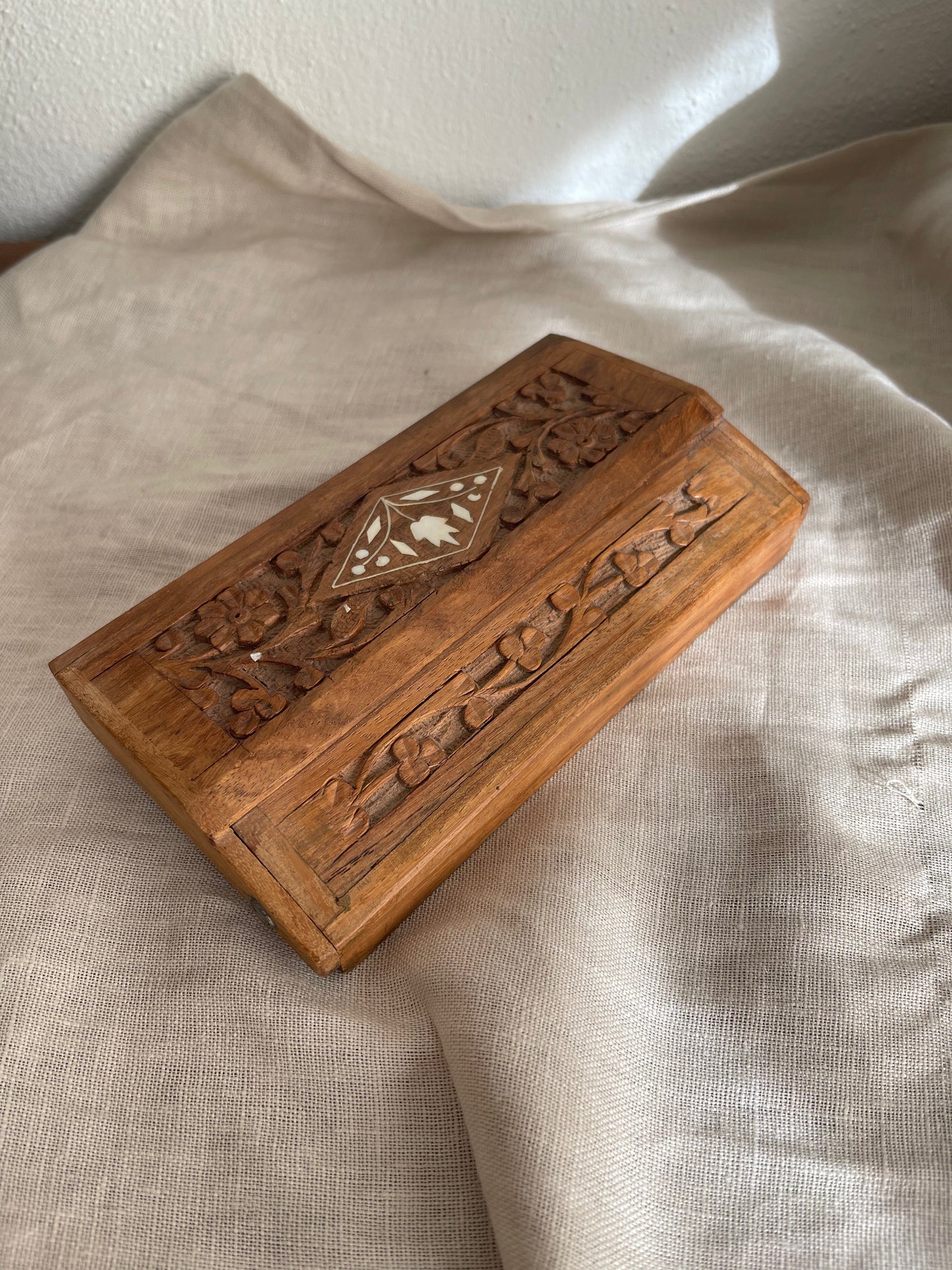 Houten pennendoosje viaviavintage