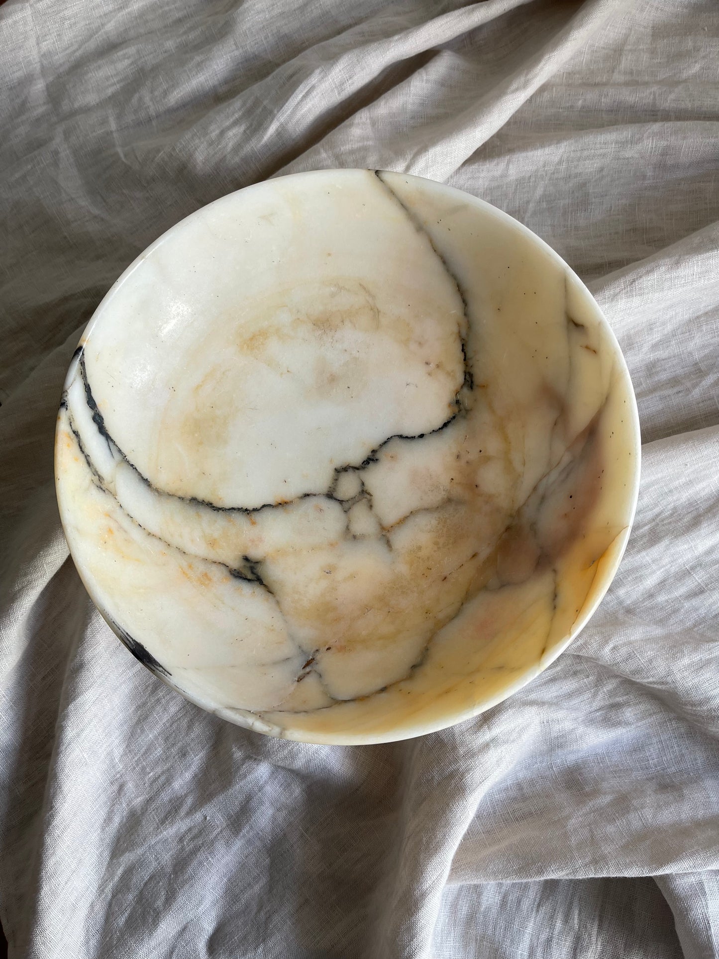 Marble fruit bowl