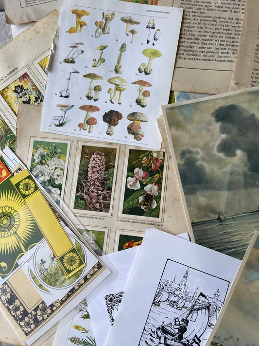 Vintage Papier | Junk Journal papier | scrapbooking kit viaviavintage