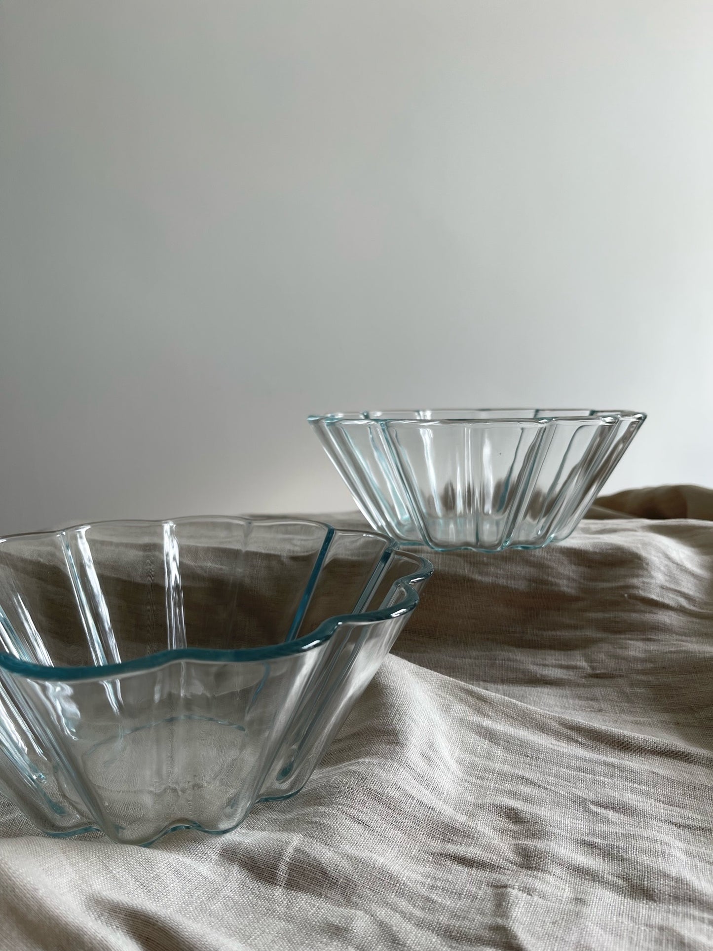 Pyrex glazen schalen | Gecanneleerde Schalen